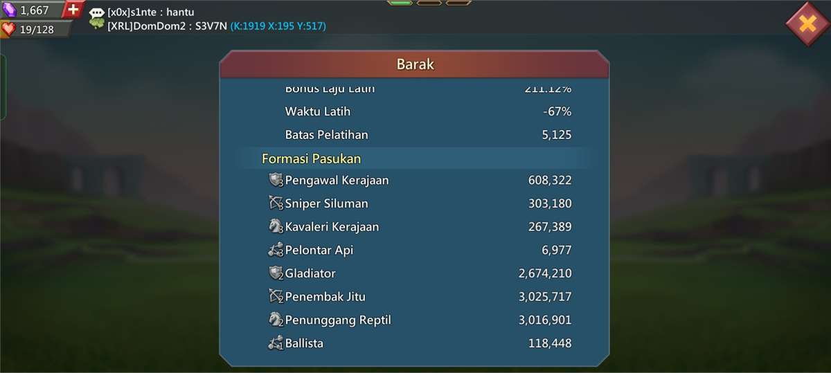Penjualan akun permainan Lords Mobile