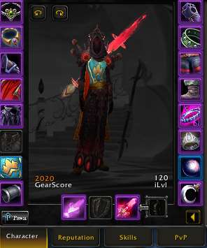Game account sale World of Warcraft (WoW)