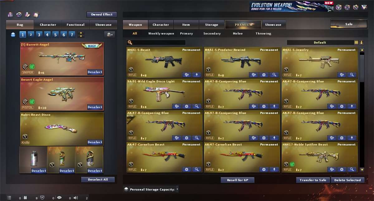 Game account sale CrossFire