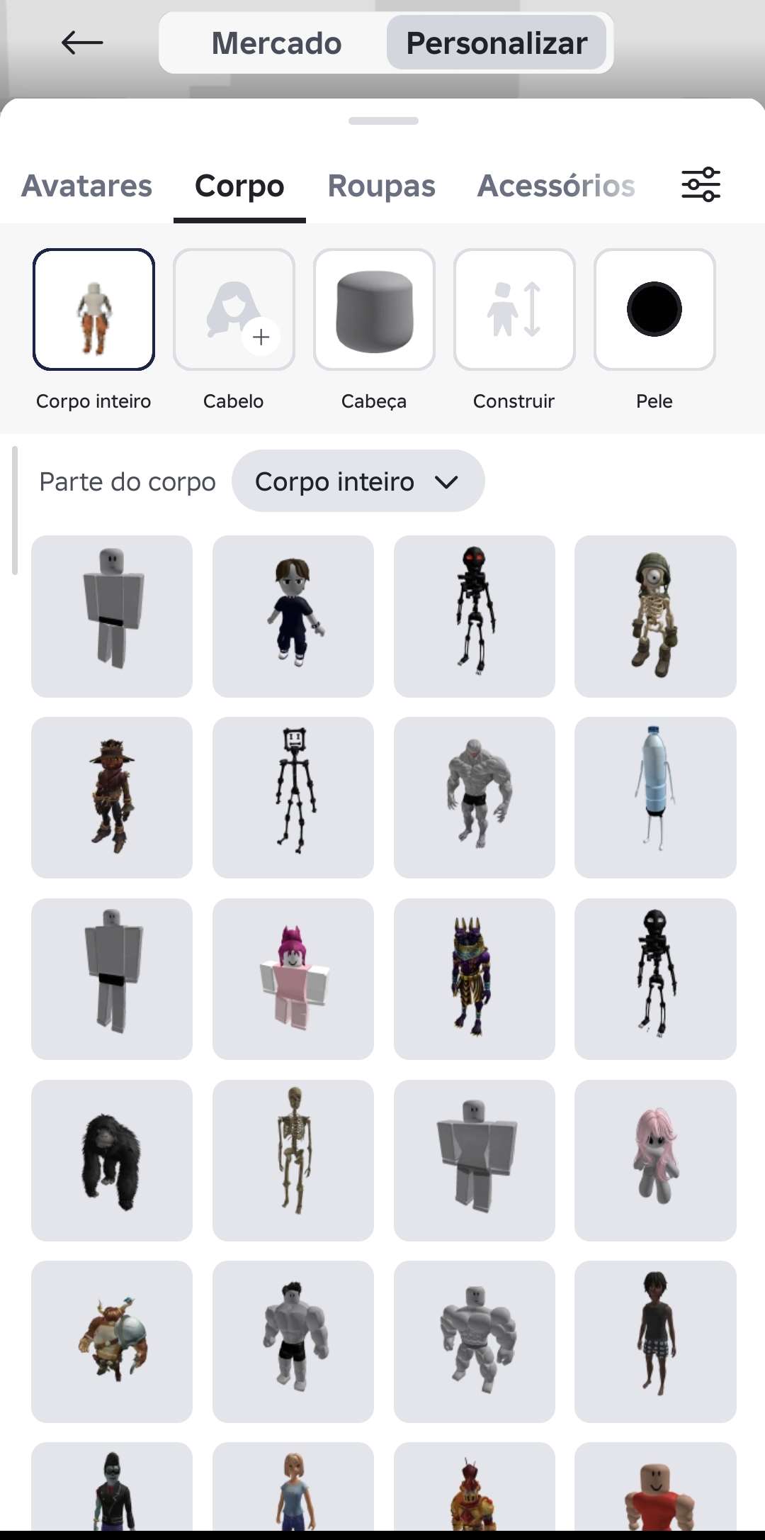 Venda de conta de jogo Roblox
