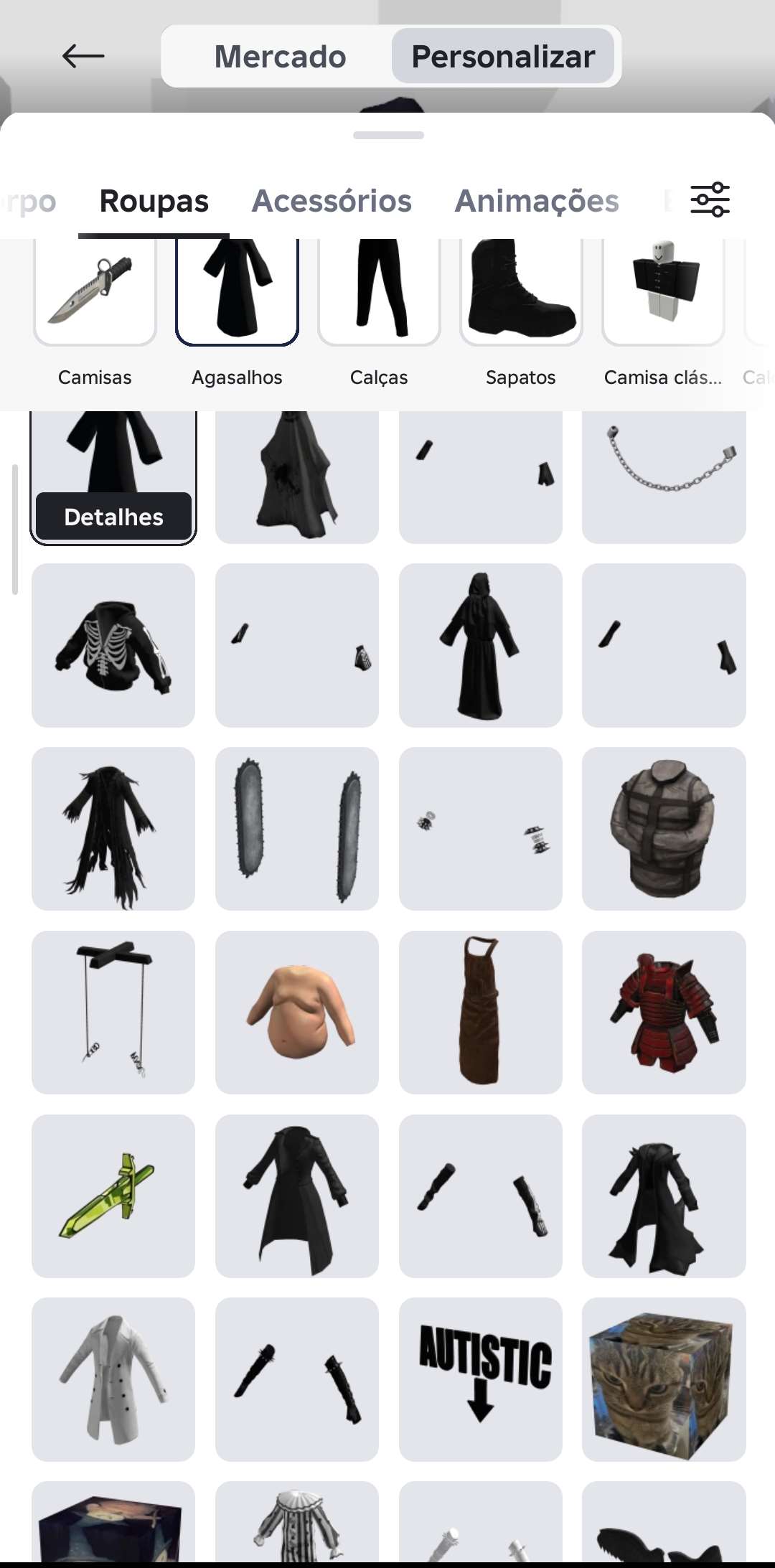 Venda de conta de jogo Roblox