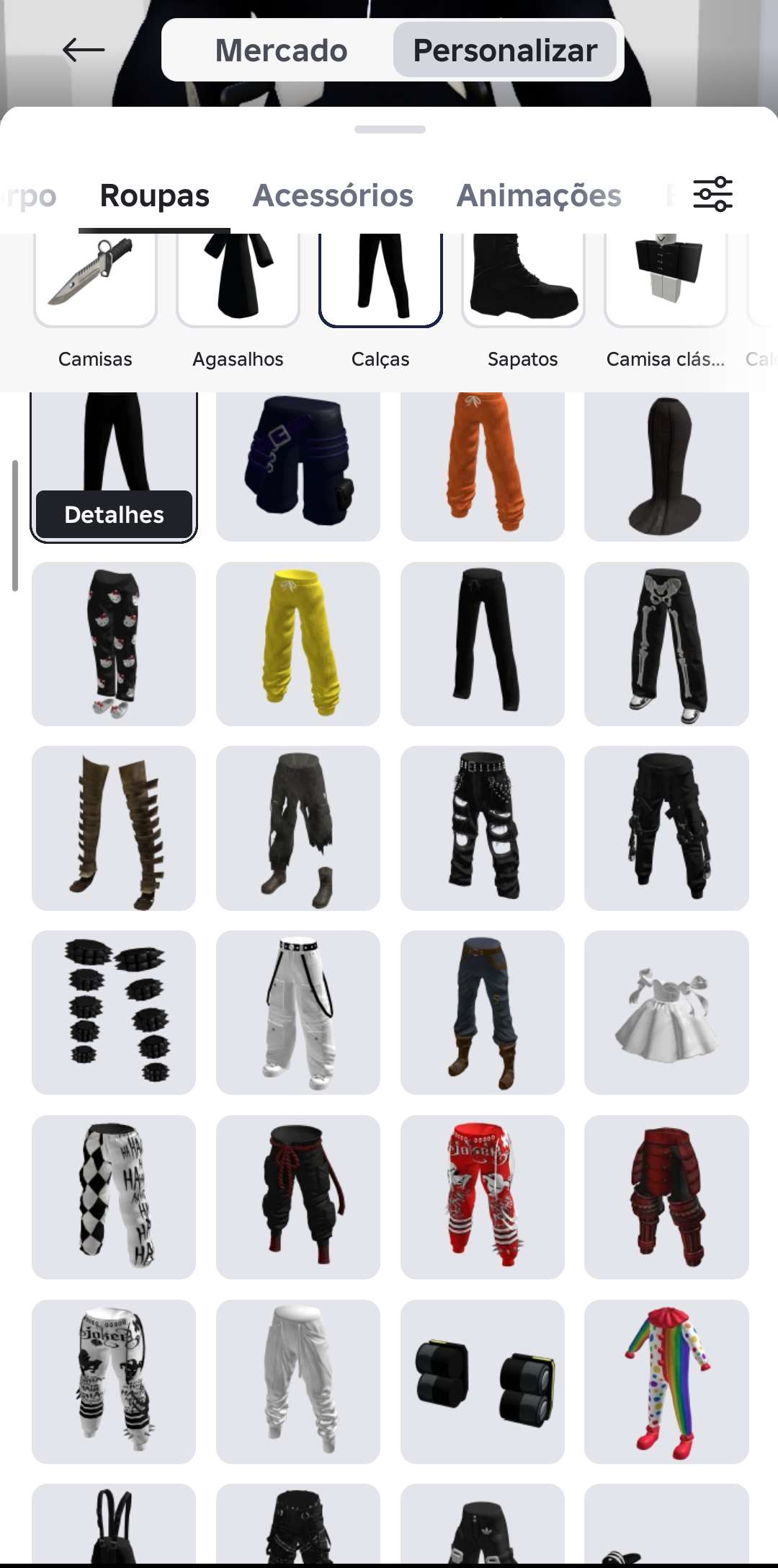 Venda de conta de jogo Roblox