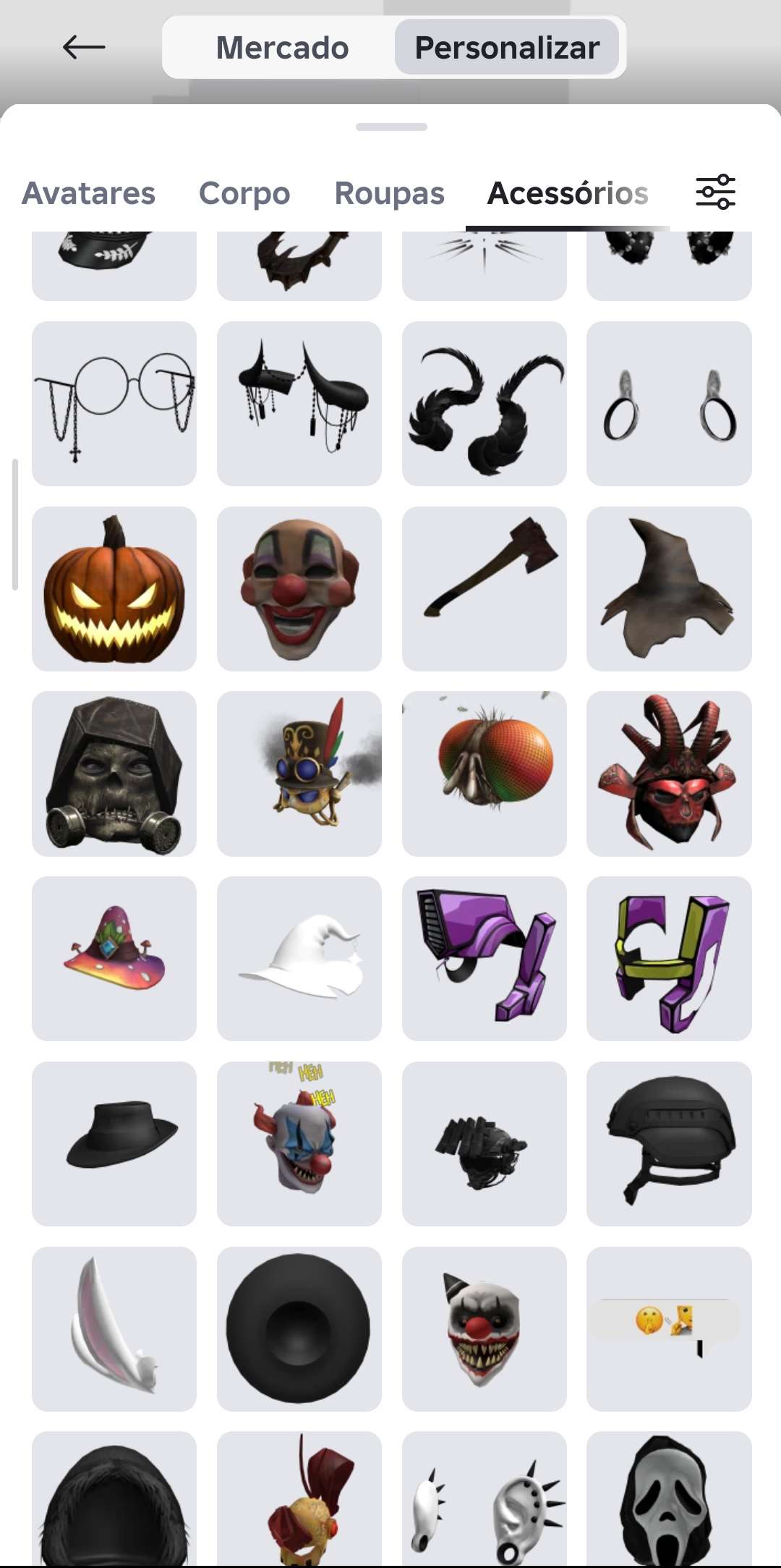 Venda de conta de jogo Roblox