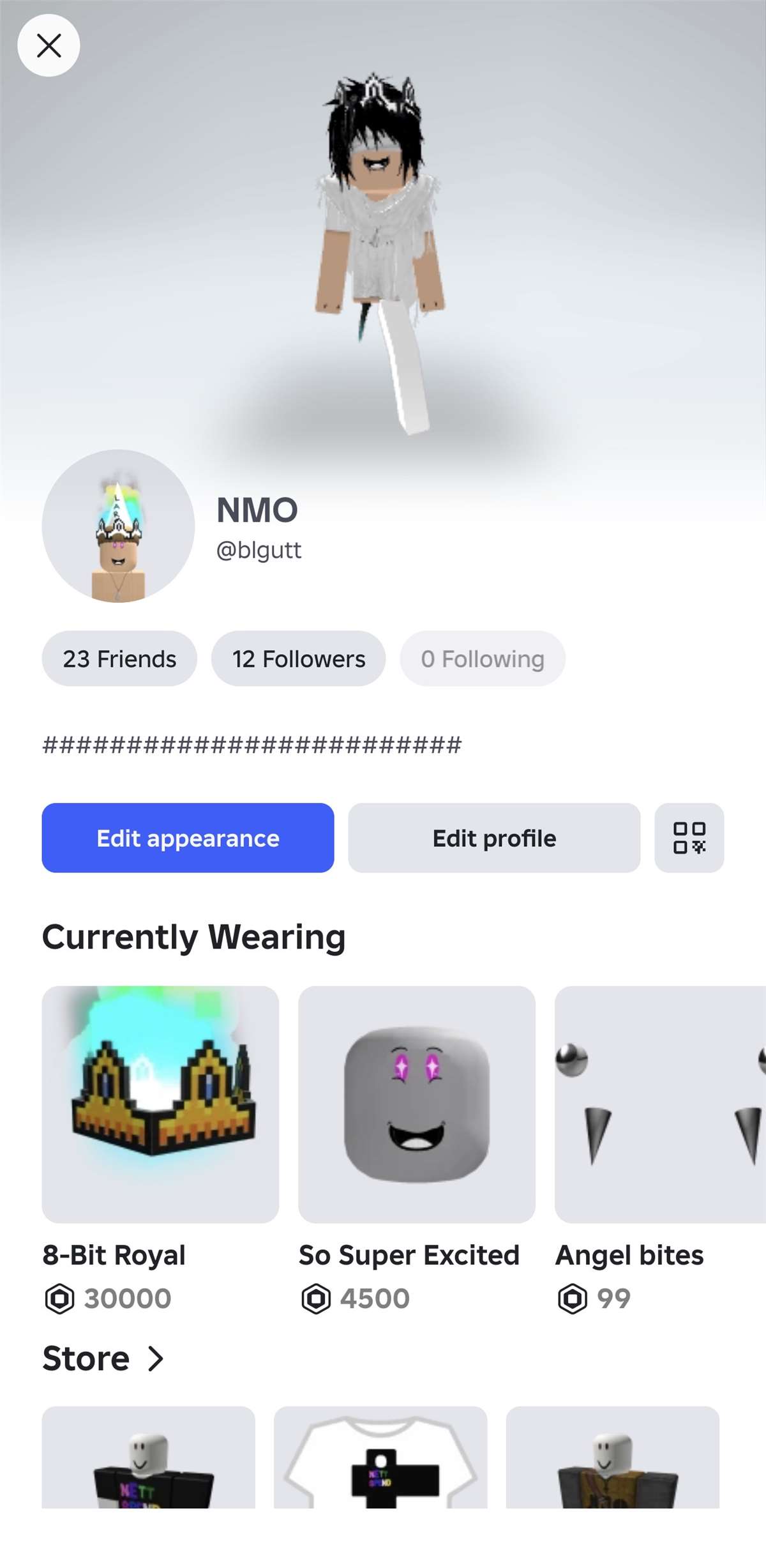Game account sale Roblox