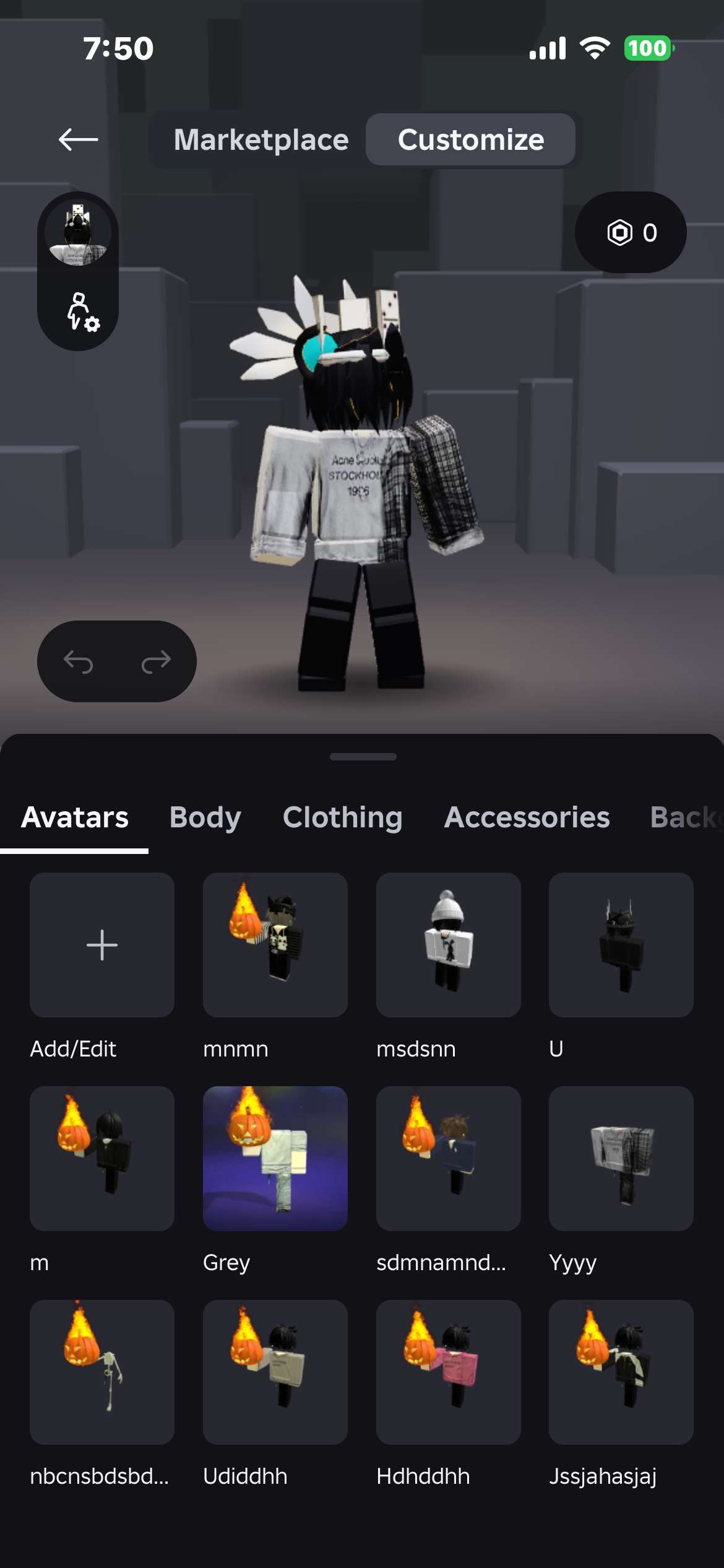 Game account sale Roblox