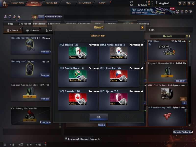 Game account sale CrossFire