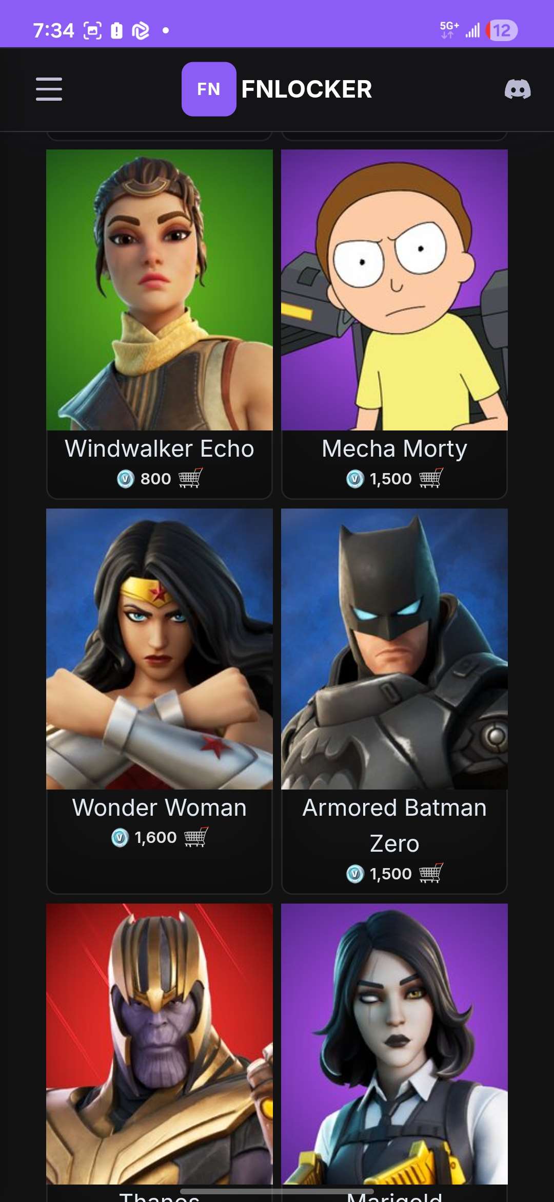 Game account sale Fortnite