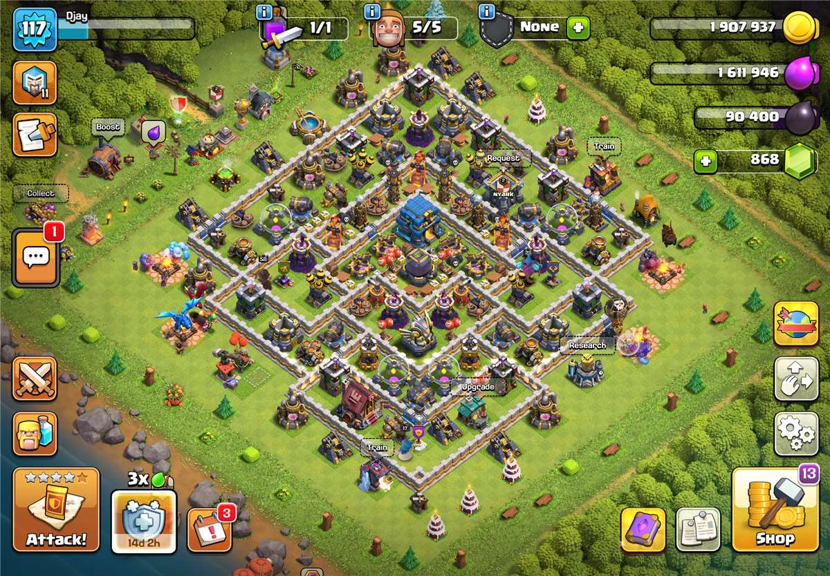 Game account sale Clash of Clans