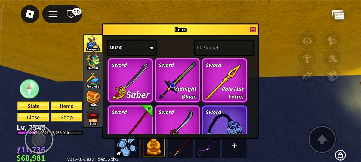 Game account sale Roblox