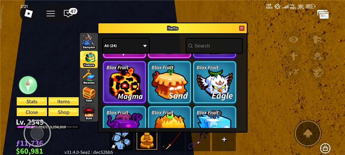 Game account sale Roblox