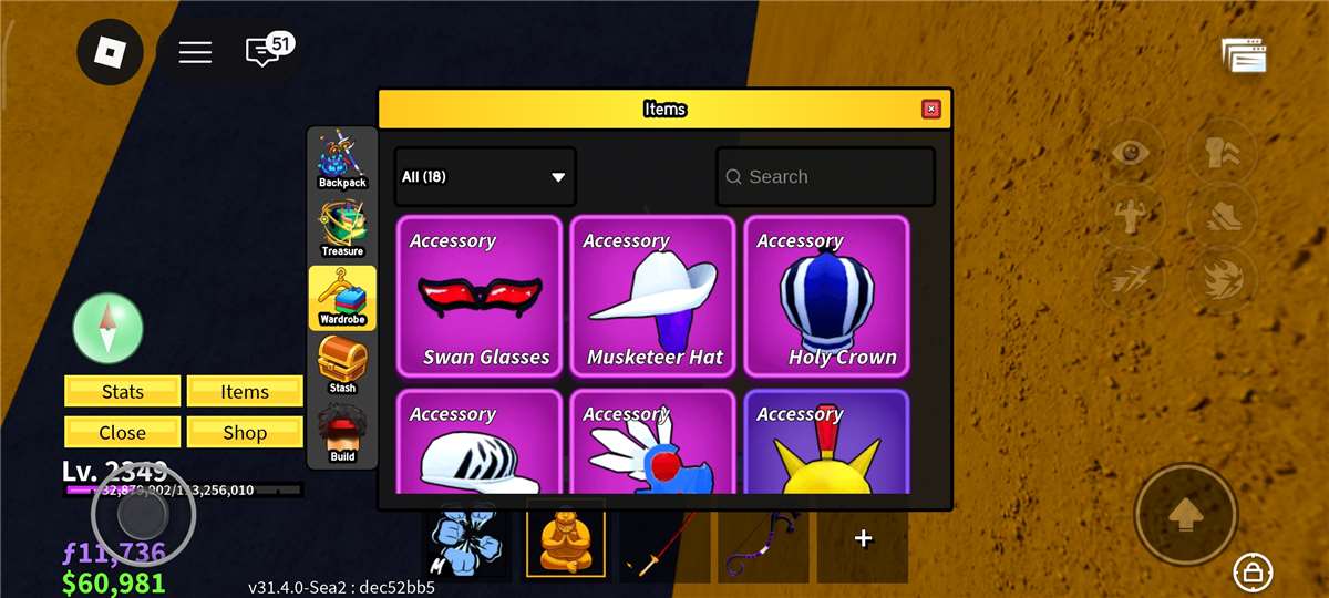 Game account sale Roblox