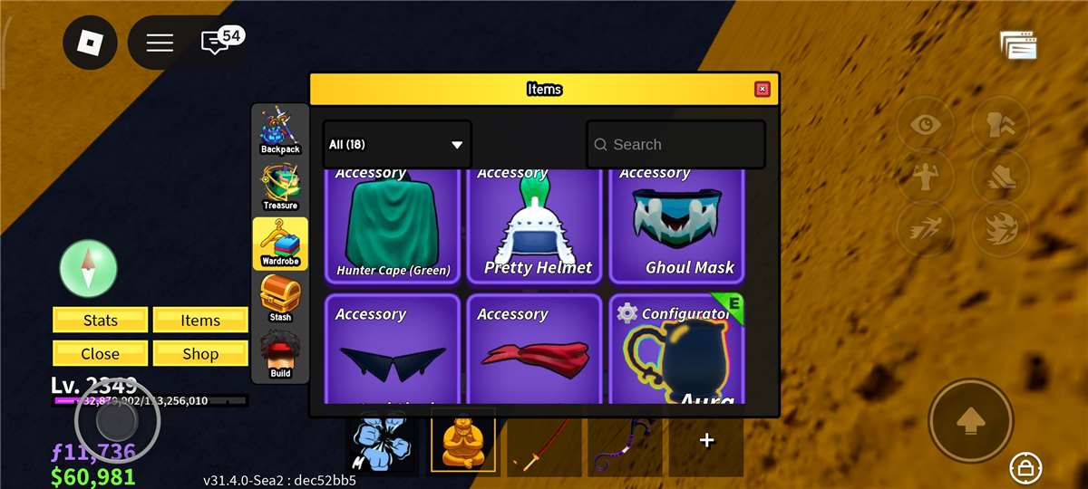 Game account sale Roblox