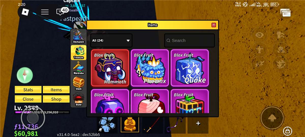 Game account sale Roblox