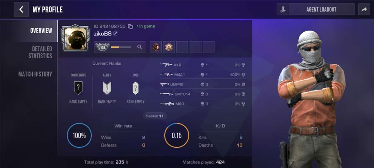 Game account sale Standoff 2