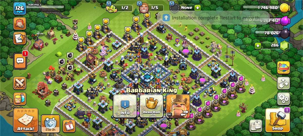 Game account sale Clash of Clans