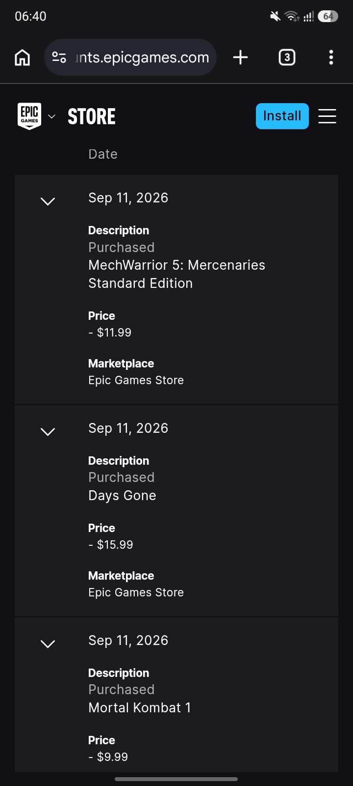 Epic Games Account | 24 AAA Titles | 0 Hours 