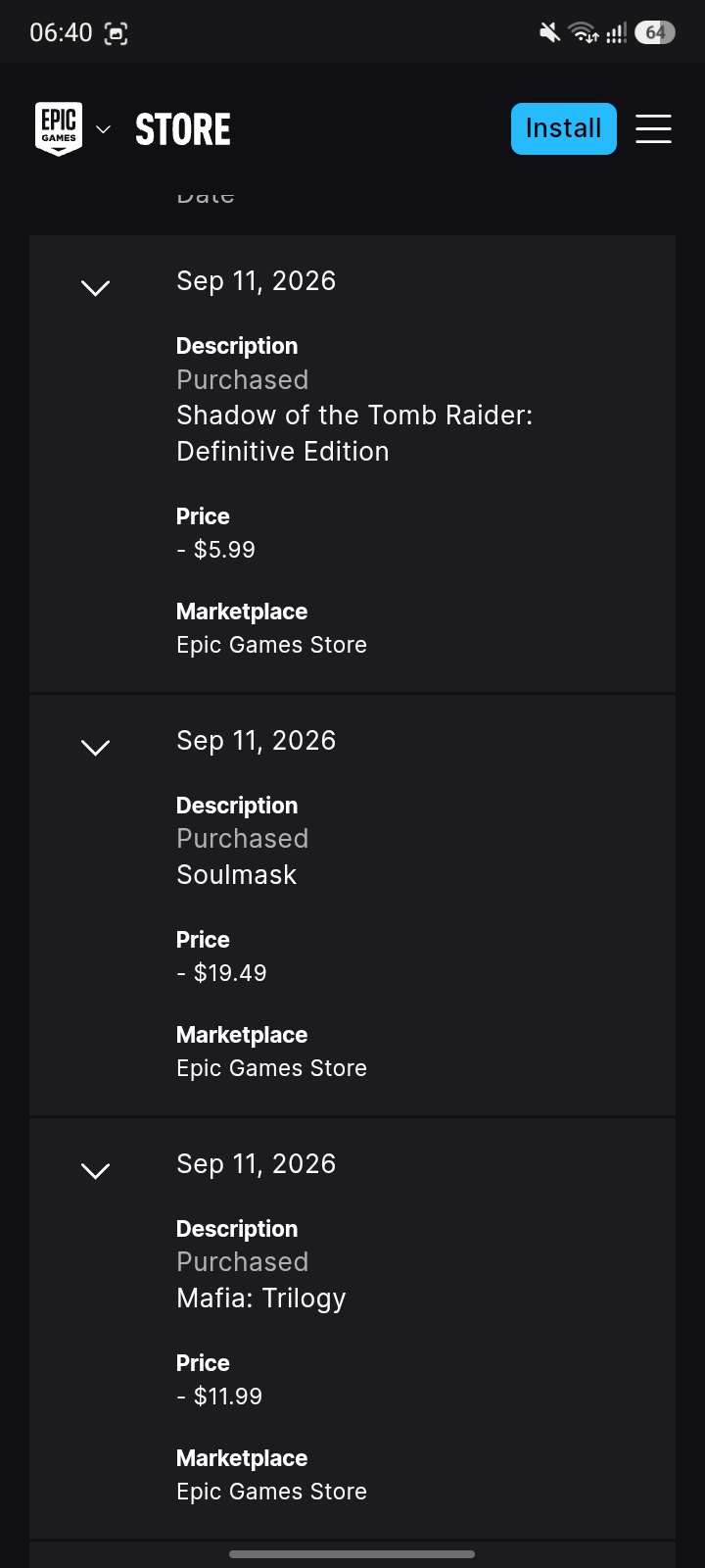 Epic Games Account | 24 AAA Titles | 0 Hours 