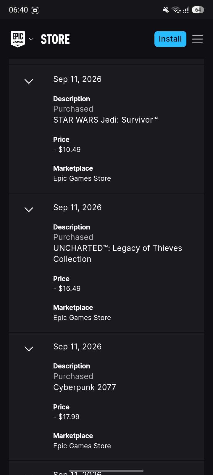 Epic Games Account | 24 AAA Titles | 0 Hours 