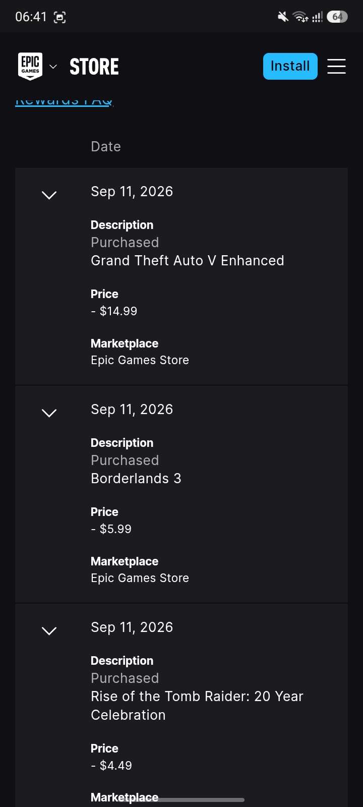 Epic Games Account | 24 AAA Titles | 0 Hours 