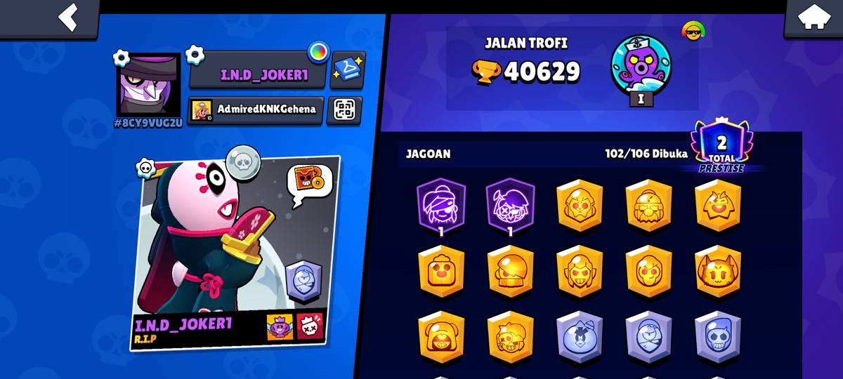 Jual akun Brawl Stars