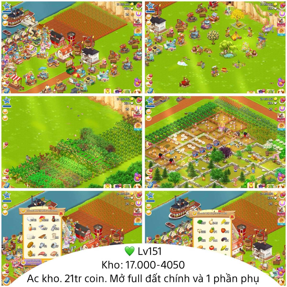 HD-KG01: Lv 151 | 17000 Lumbung | 4050 Silo