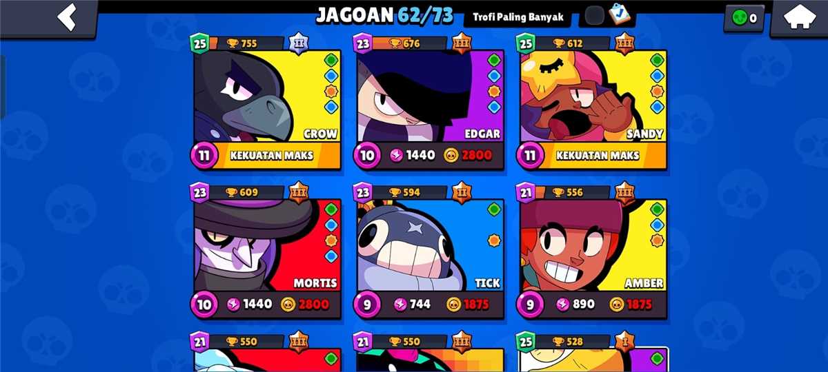 Penjualan akun permainan Brawl Stars