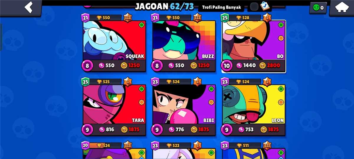 Penjualan akun permainan Brawl Stars