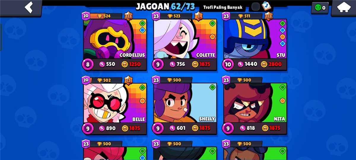 Penjualan akun permainan Brawl Stars