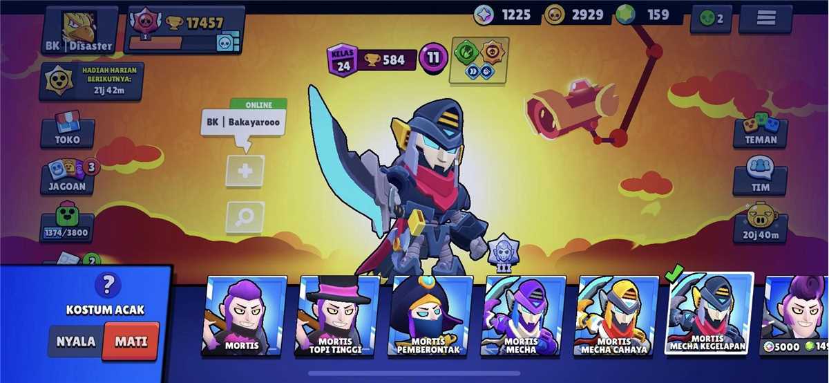 Penjualan akun permainan Brawl Stars