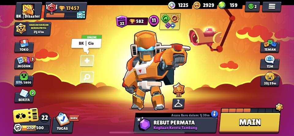 Penjualan akun permainan Brawl Stars