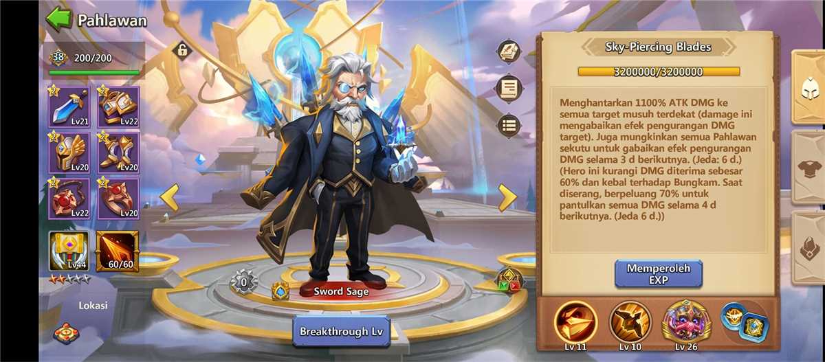 Penjualan akun permainan Castle Clash