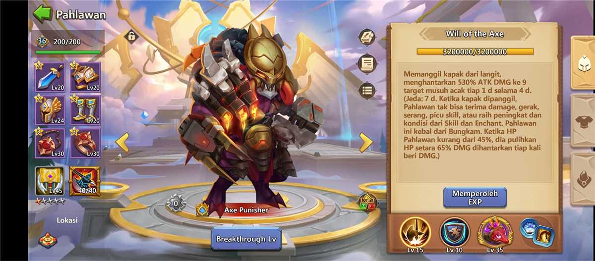 Penjualan akun permainan Castle Clash