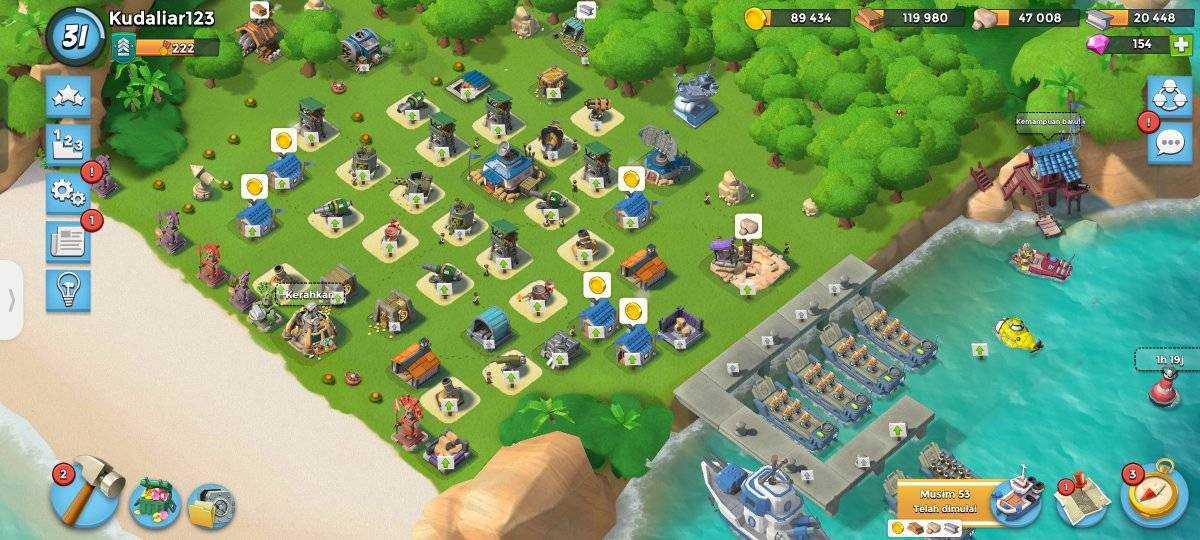 Penjualan akun permainan Boom Beach