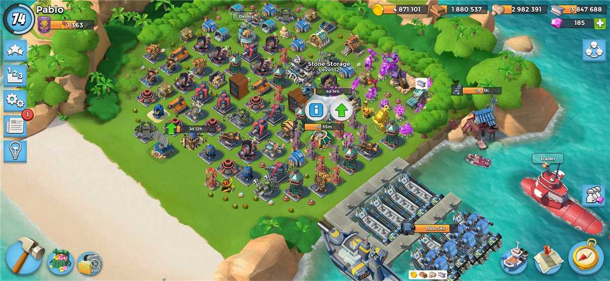 Penjualan akun permainan Boom Beach