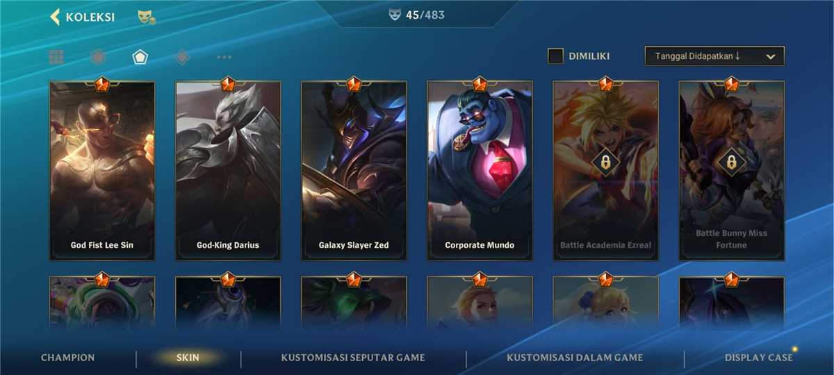 Penjualan akun permainan League of Legends