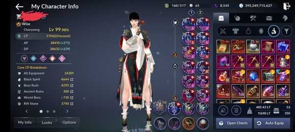 Penjualan akun permainan Black Desert Mobile