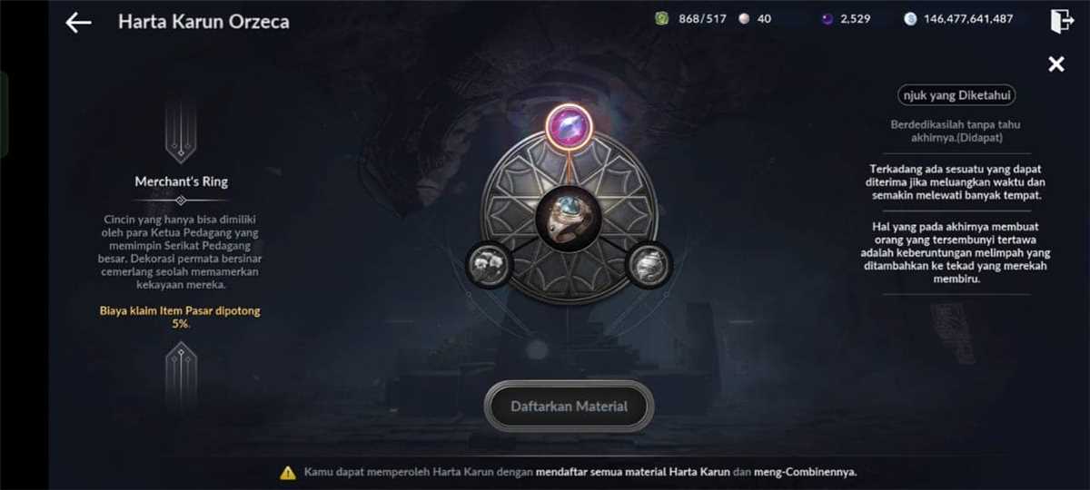 Penjualan akun permainan Black Desert Mobile