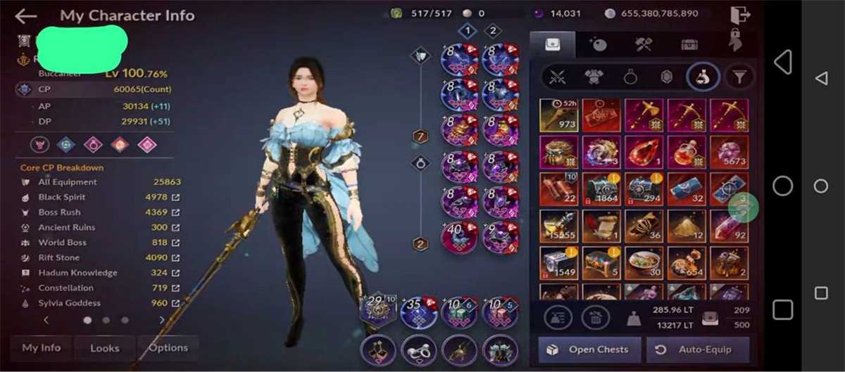 Penjualan akun permainan Black Desert Mobile