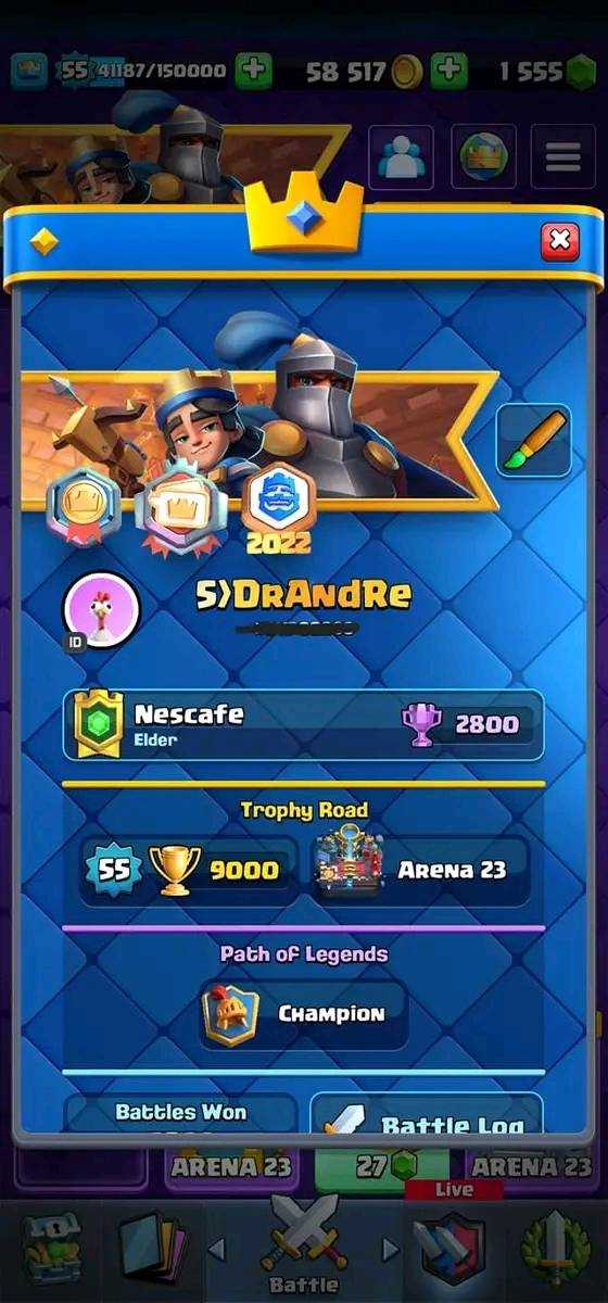 Penjualan akun permainan Clash Royale