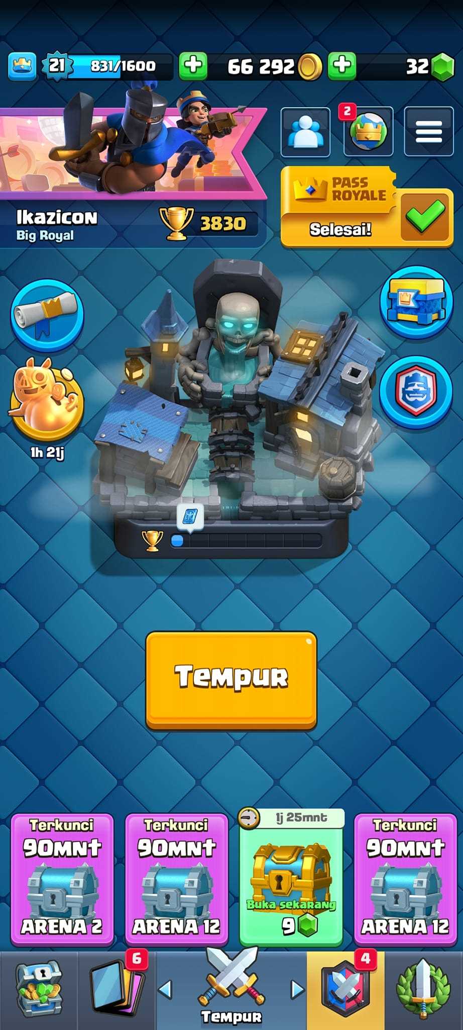 Penjualan akun permainan Clash Royale