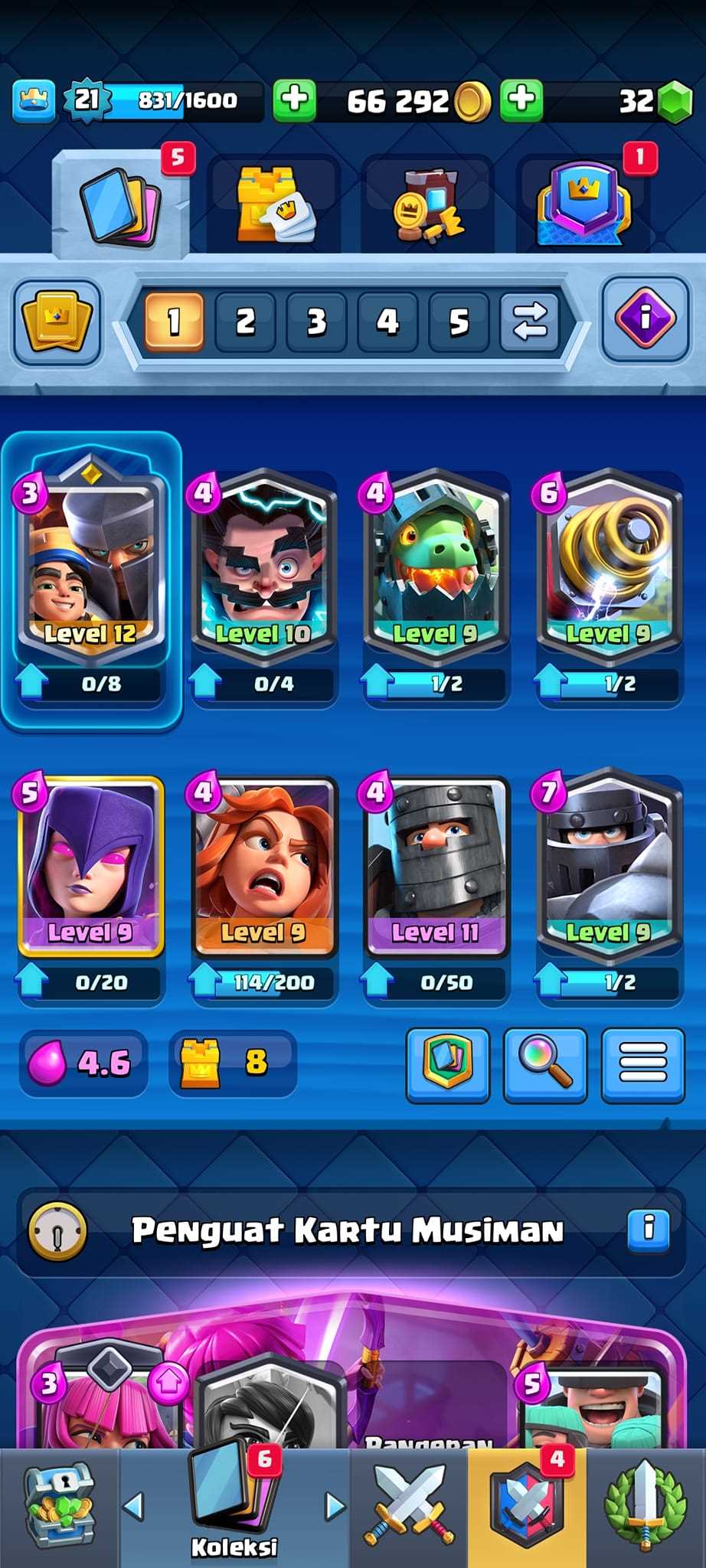 Penjualan akun permainan Clash Royale