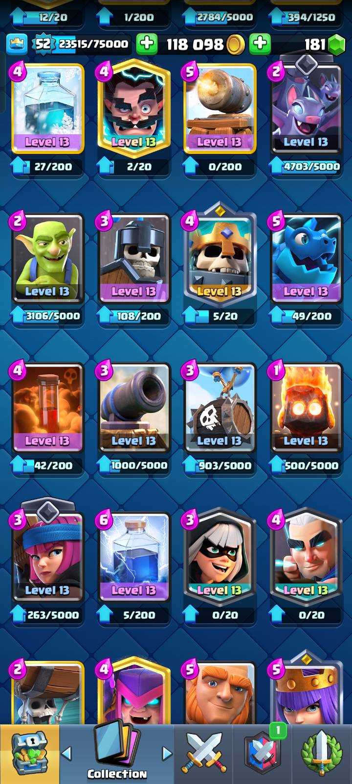 Penjualan akun permainan Clash Royale