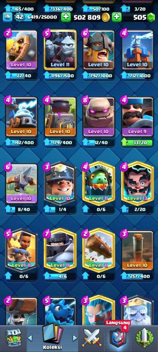 Penjualan akun permainan Clash Royale