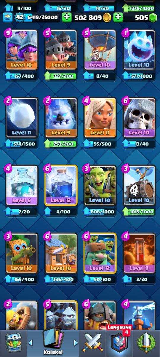 Penjualan akun permainan Clash Royale