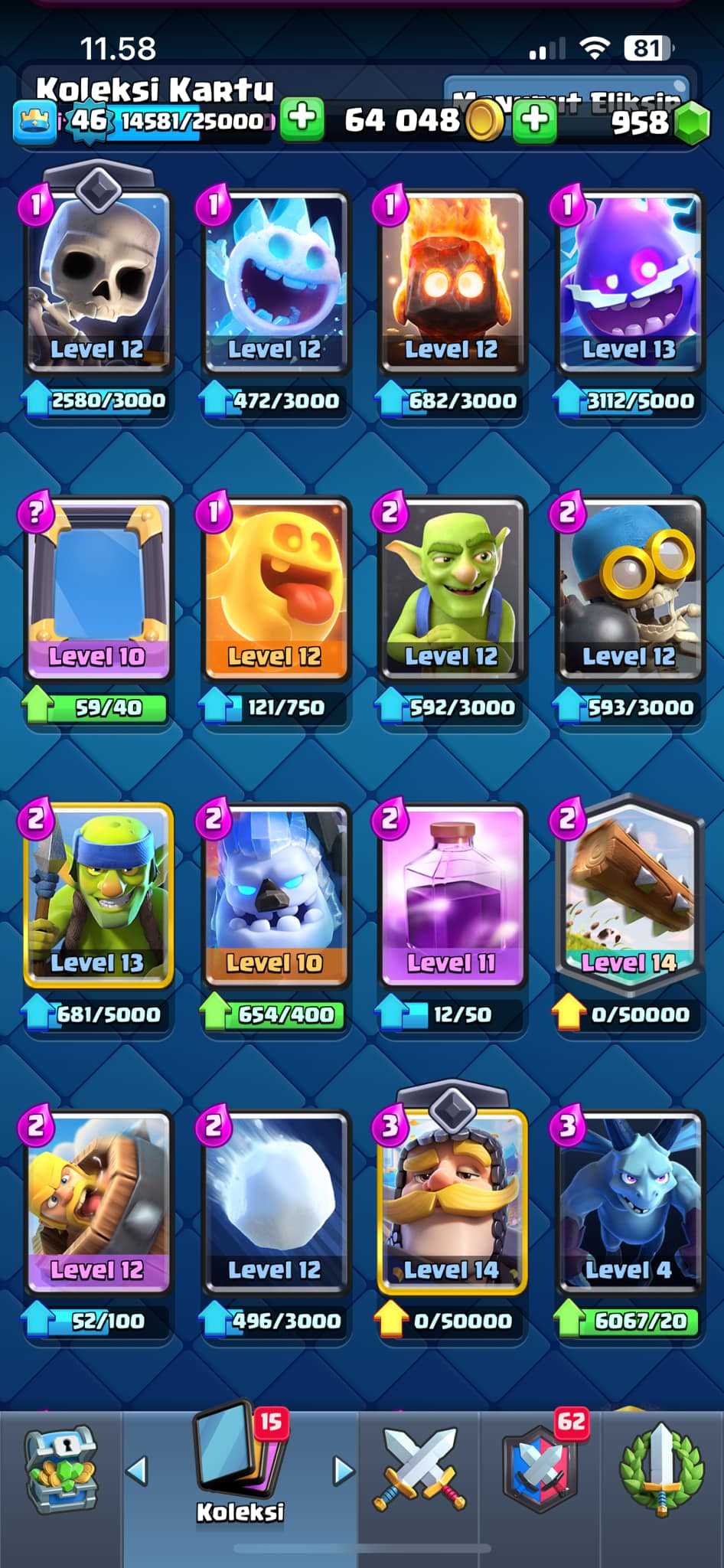 Penjualan akun permainan Clash Royale