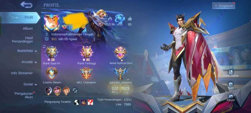 Penjualan akun permainan Mobile Legends