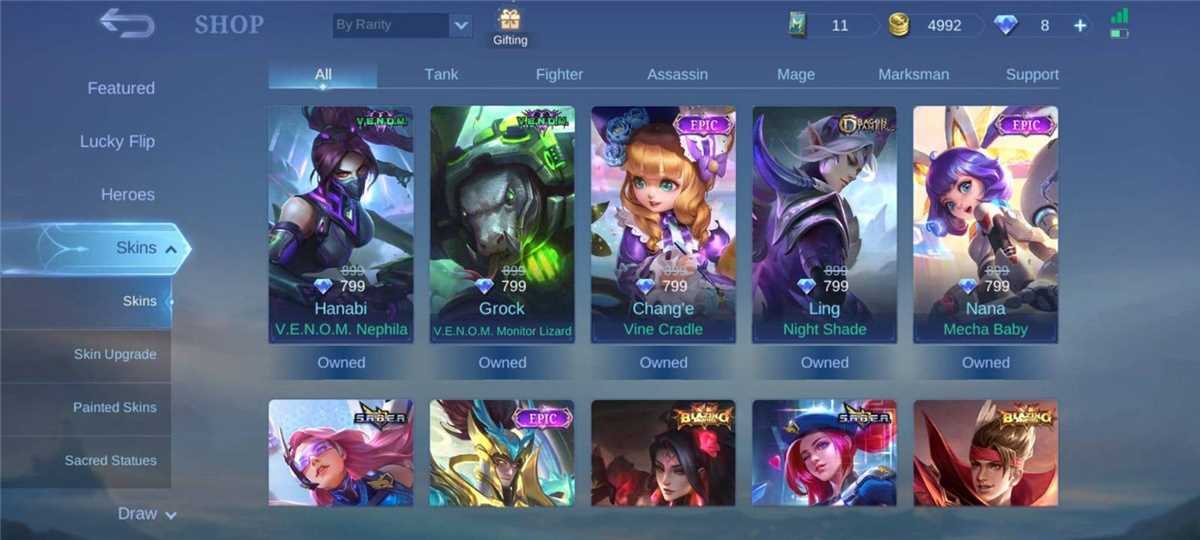 Penjualan akun permainan Mobile Legends