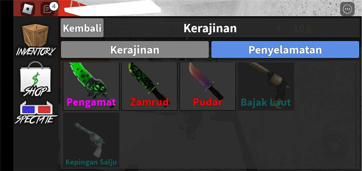 Penjualan akun permainan Roblox