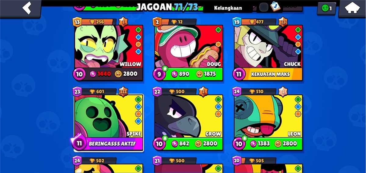 Penjualan akun permainan Brawl Stars