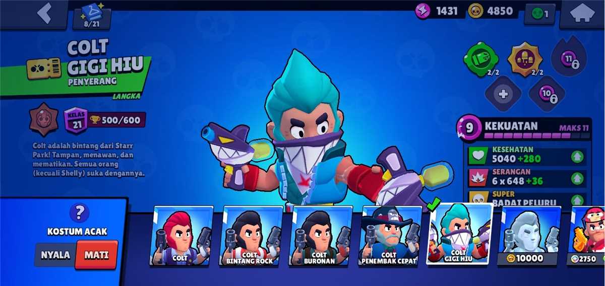 Penjualan akun permainan Brawl Stars